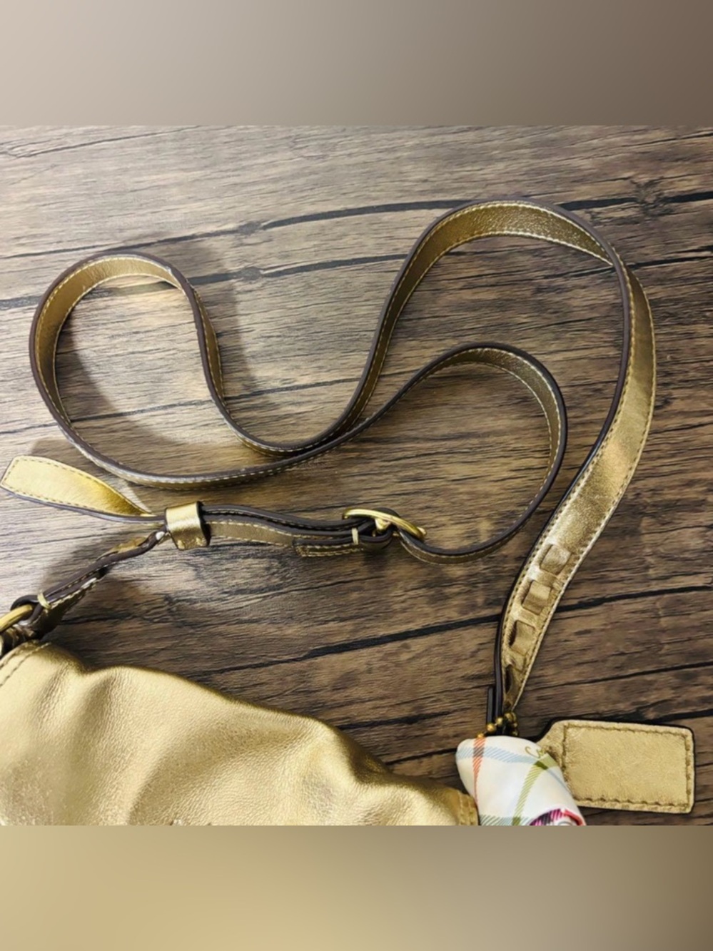 Coach Bleeker Soho Shoulder Bag w Tattersall Bag Scarf EUC - Picture 2 of 6